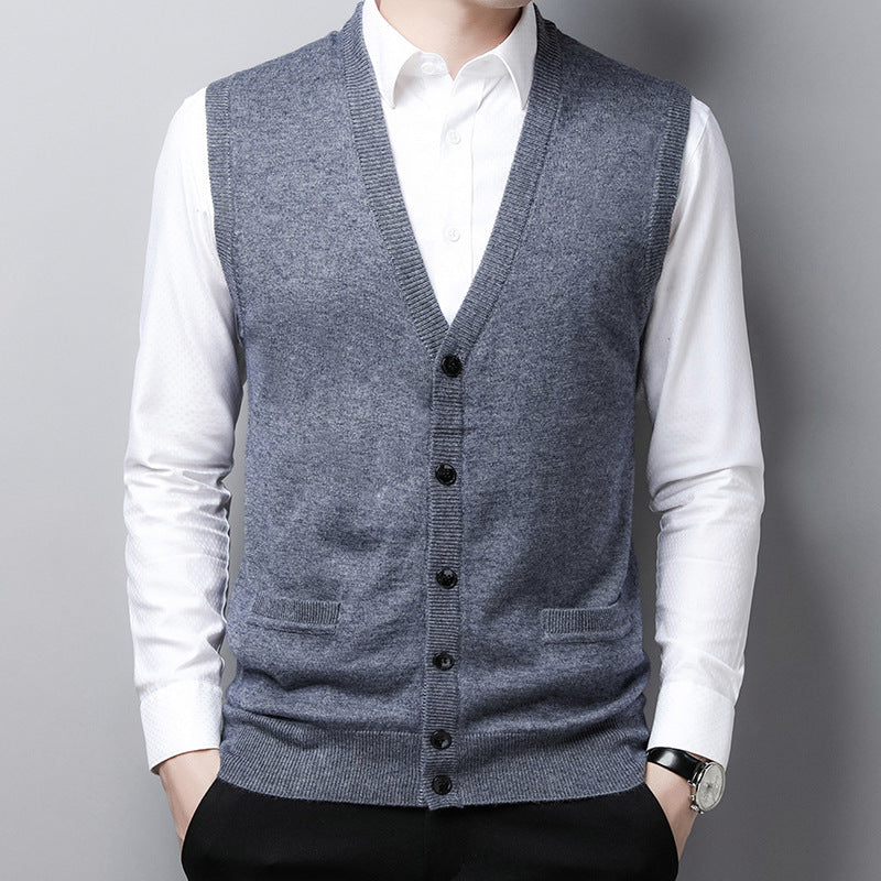 Herren Strickweste Modern Großstadt Stil