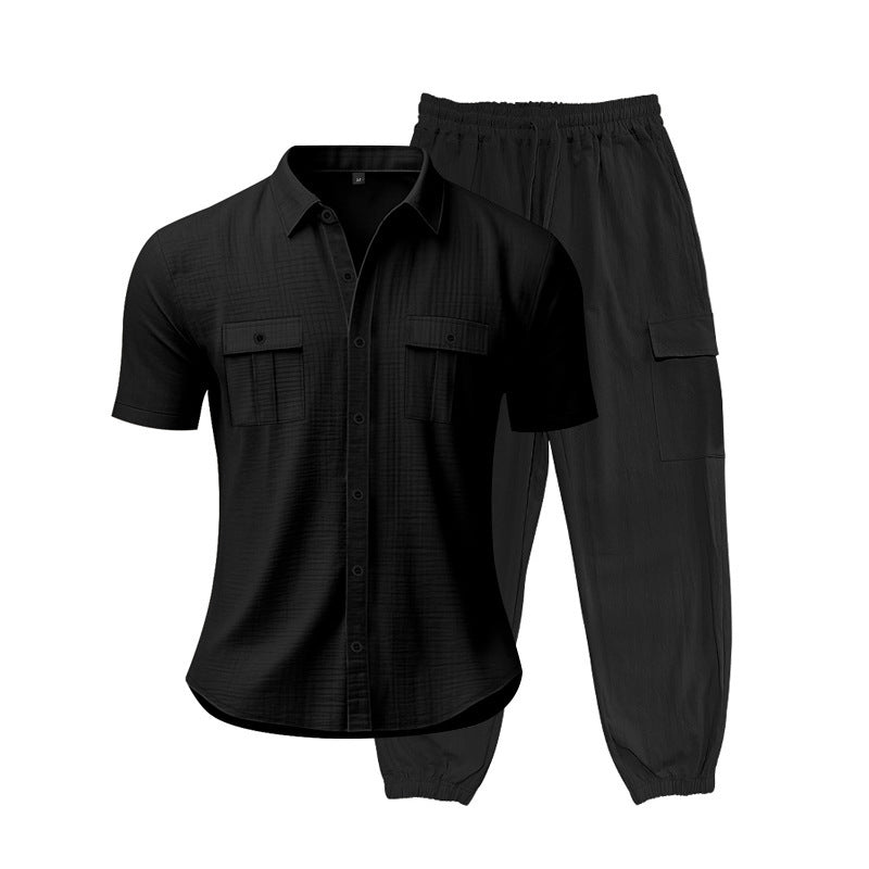 Herren Freizeit-Set Bequem Mit Taschen Modern