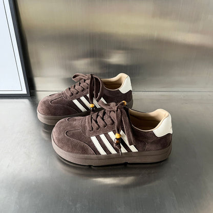 Damen Sneaker Weiches Wildleder Modern Frauen Schuhe
