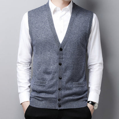 Herren Strickweste Modern Großstadt Stil