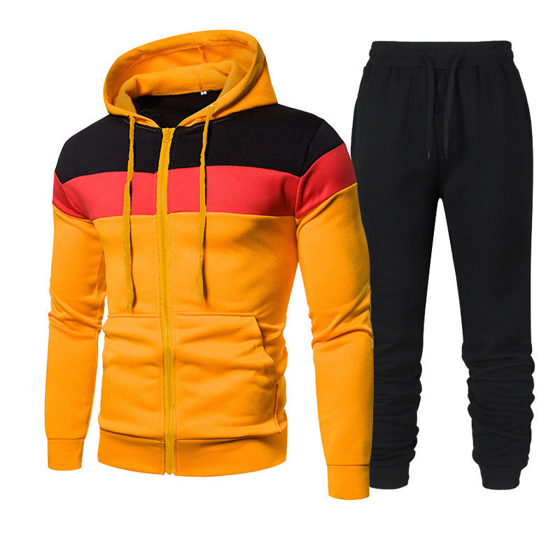 Herren Sportanzug Kapuzenjacke Jogginghose Set