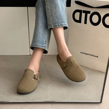 Damen Clogs Bequem Schnallenverzierung Mode Schuhe