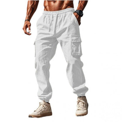 Herren Cargo-Hose atmungsaktiv Elastisch mit vielen Taschen