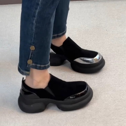 Damen Sneaker Chunky Sportlich Elastisch