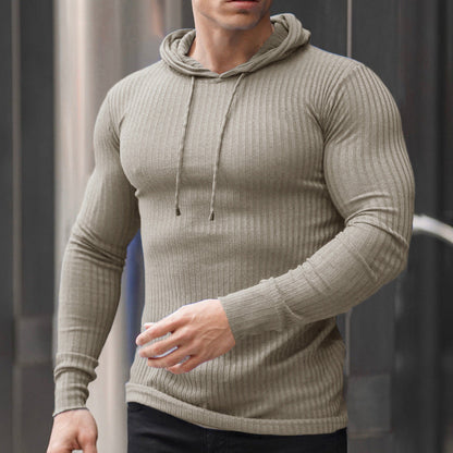 Herren Hoodie Sportlich Strukturiert Feuchtigkeitsregulierend