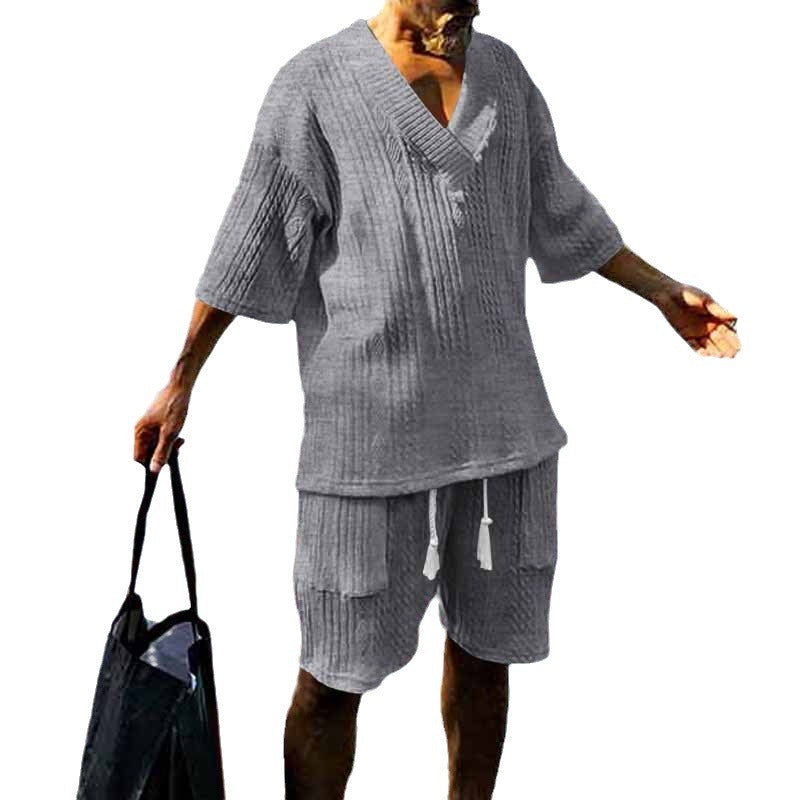 Herren Sommerhose Bequem Leicht Mit Taschen
