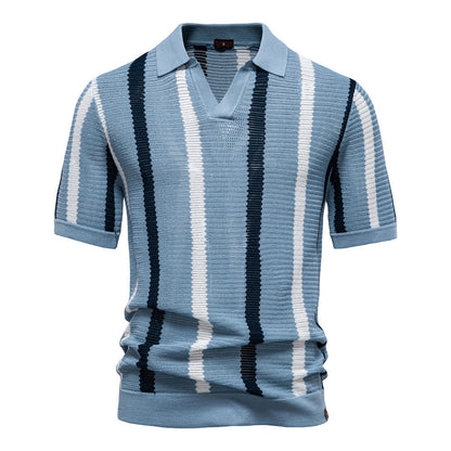 Herren Polo-Shirt Modernes Textildesign Slim Fit