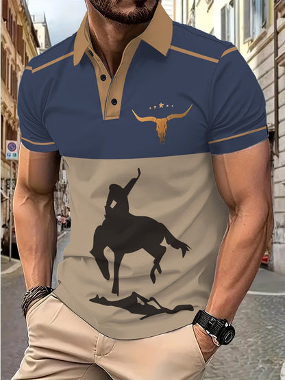 Herren Poloshirt Modern Berlin Motiv