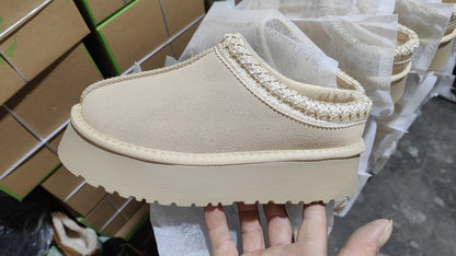 Damen Slipper Weich Bequem Elastisch Warm