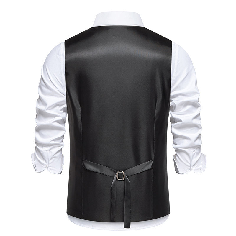 Herren Anzugweste Elegant Modern Reißverschluss