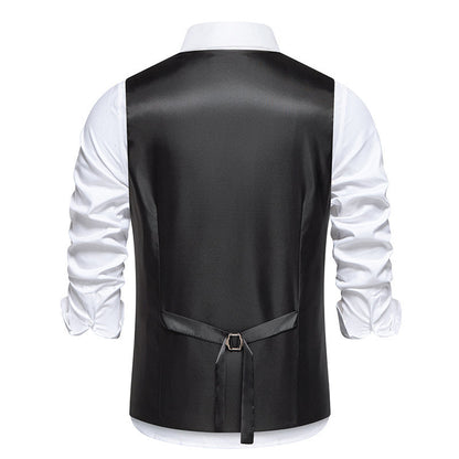 Herren Anzugweste Elegant Modern Reißverschluss
