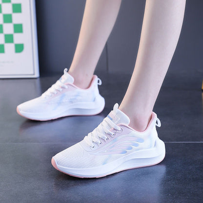 Damen Sneaker Laufschuhe Leicht Atmungsaktiv Rutschfest