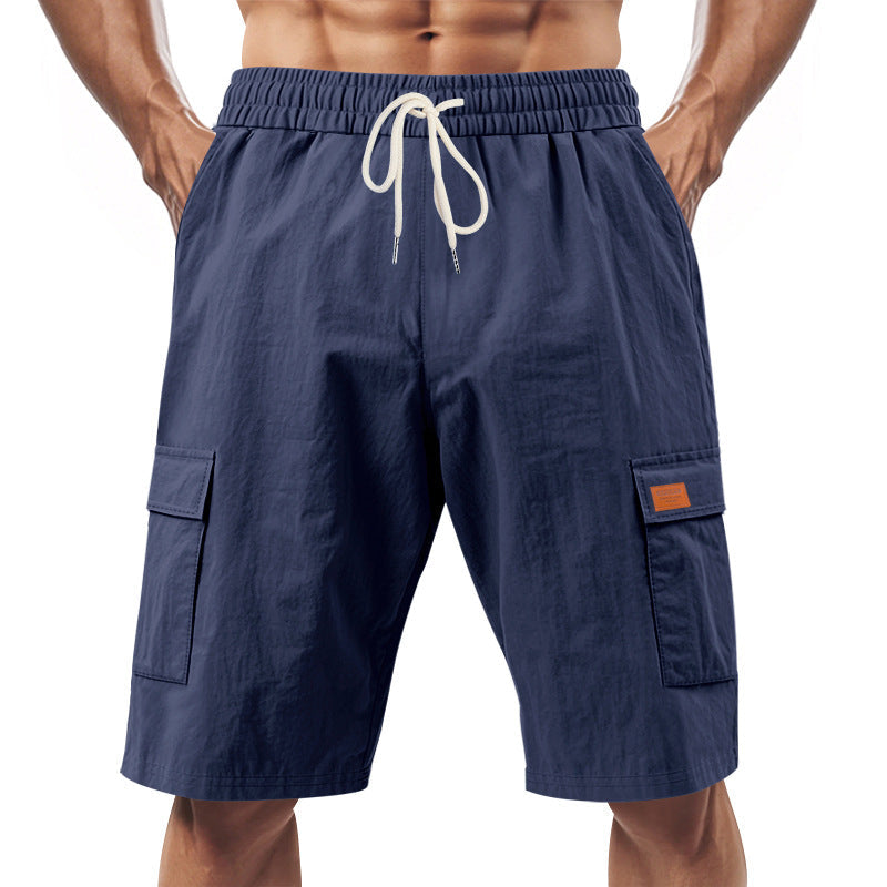 Herren Cargo-Shorts Bequem Vieltaschen Elastisch
