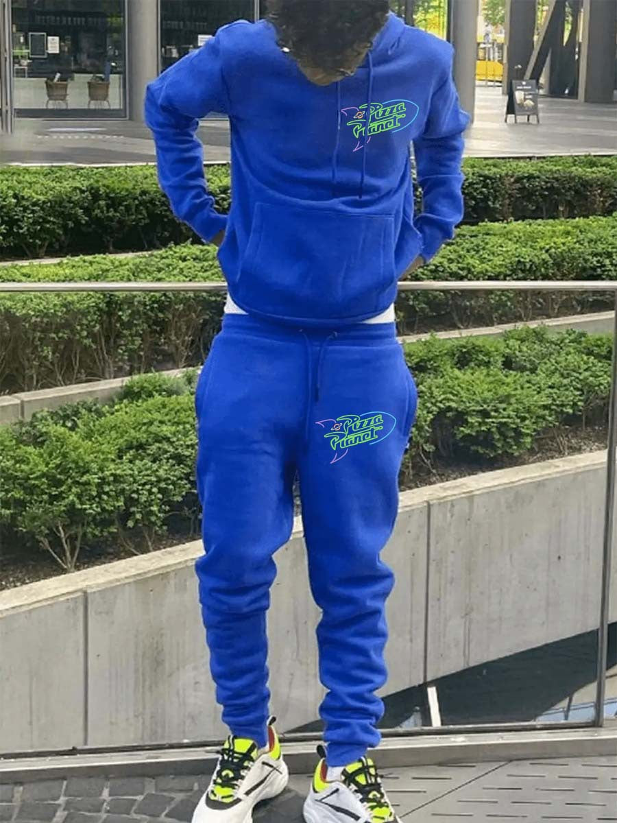 Herren Sportset Hoodie Jogginghose Modern Design Graffiti - BerlinGlamour