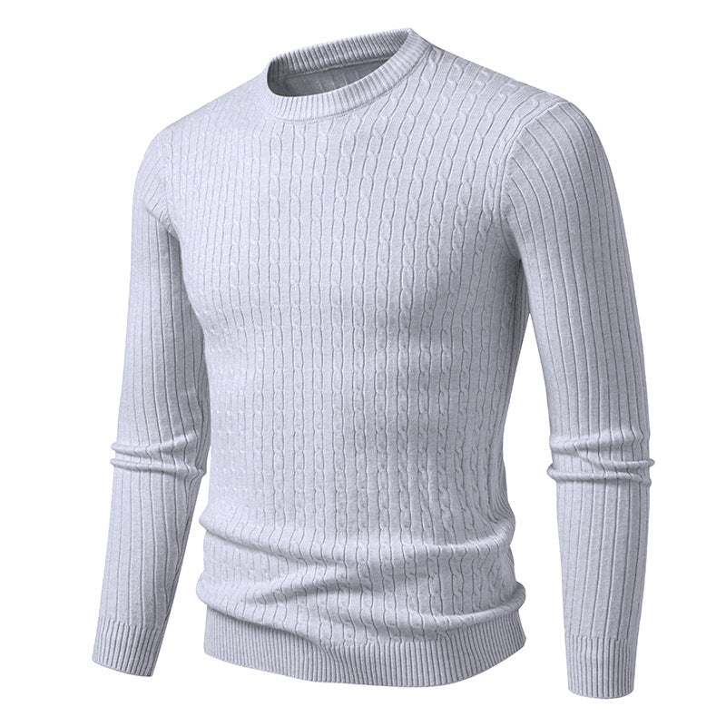 Herren Pullover Grobstrick Zopfmuster Elegantes Design