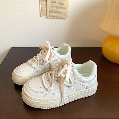 Damen Sneaker Plattformschuhe Bequem mit weicher Sohle