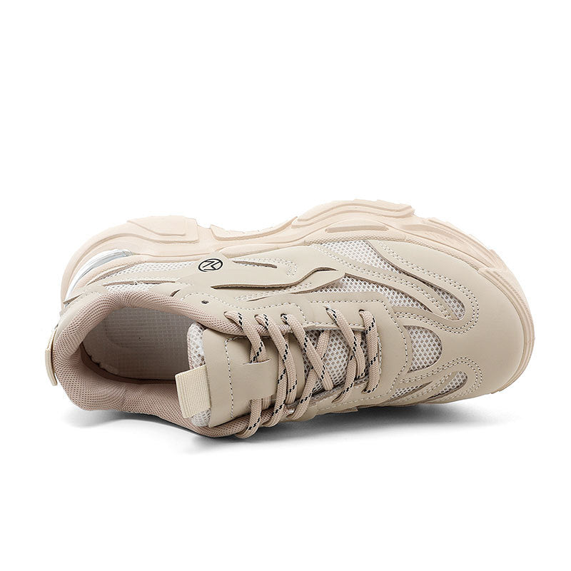 Damen Sneaker Sportlich Chunky atmungsaktiv Mesh