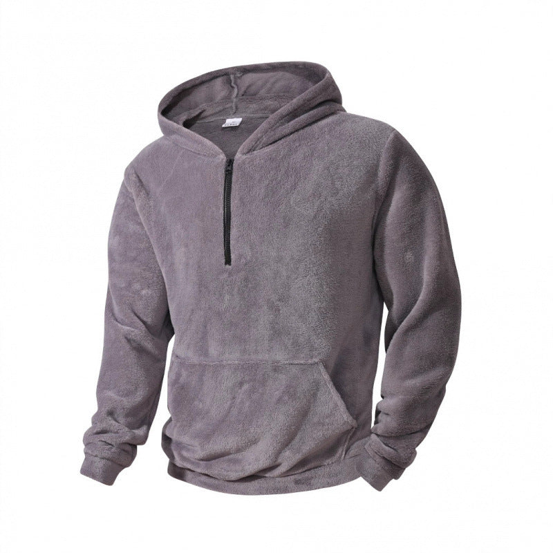 Herren Fleece Pullover Kapuzenpullover Langarm Warm