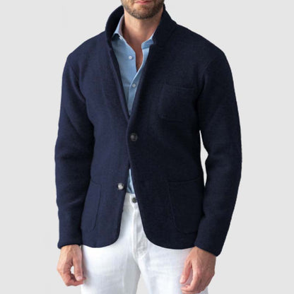 Herren Cardigan Eleganter Schnitt Praktische Taschen Modern