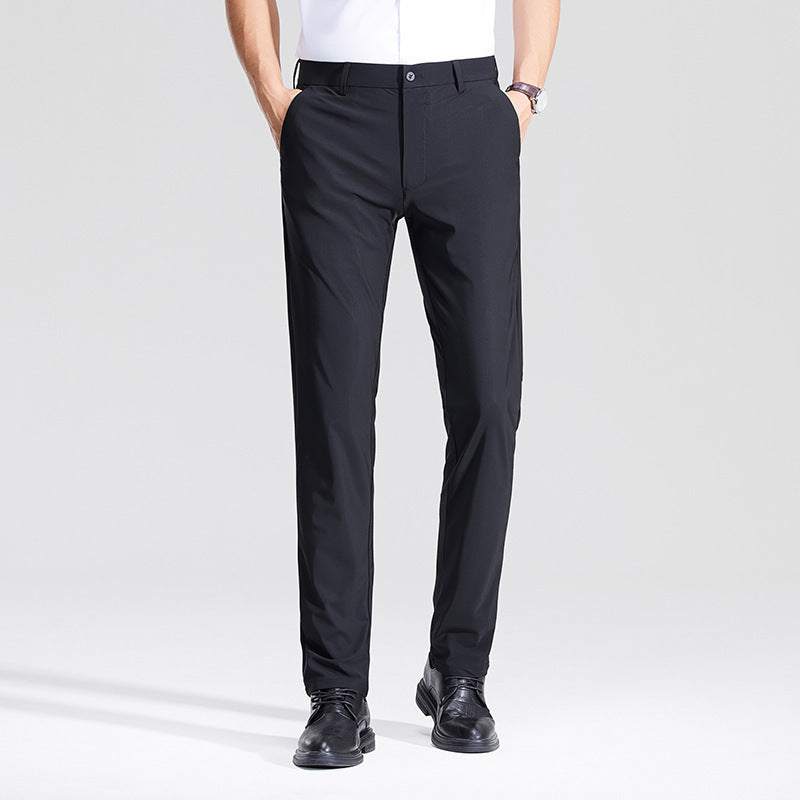 Herren Anzughose Slim Fit Komfort Bund Elegant