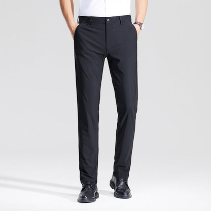 Herren Anzughose Slim Fit Komfort Bund Elegant