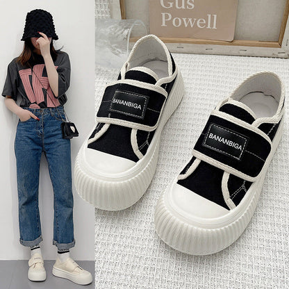 Damen Sneaker Weich Bequem Mit Klettverschluss - BerlinGlamour