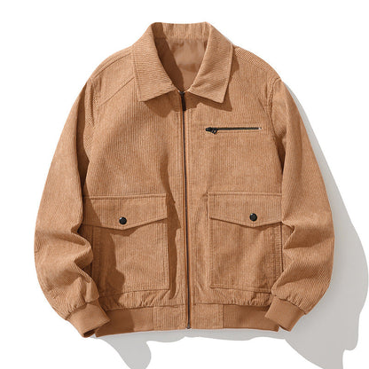 Herren Cordjacke Praktisch Mit Taschen Hochwertig