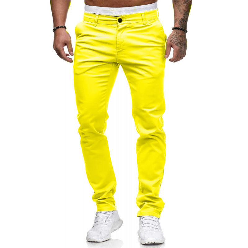 Herren Slim Fit Chino Hose Elastisch