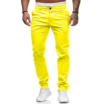 Herren Slim Fit Chino Hose Elastisch