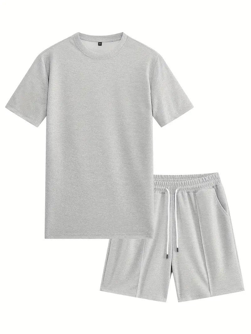 Herren Freizeit Set mit hochwertigem T-Shirt und Shorts Komfortabel