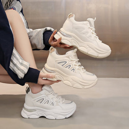 Damen Sneaker Chunky Bequem Komfortable Dämpfung