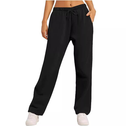 Damen Freizeithose Bequem Elastisch Mit Taschen - BerlinGlamour