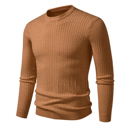 Herren Strickpullover Modern Fein Zopfmuster Trendy