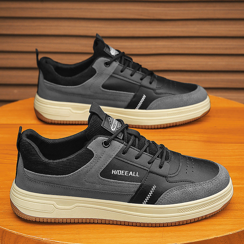 Damen Sneaker Retro-Style Rutschfest Weiße Sohle