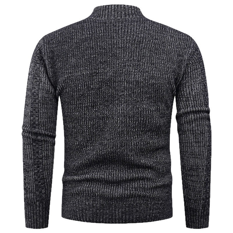 Herren Strickjacke Strukturiert Hochkragen Modisch