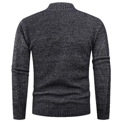 Herren Strickjacke Strukturiert Hochkragen Modisch