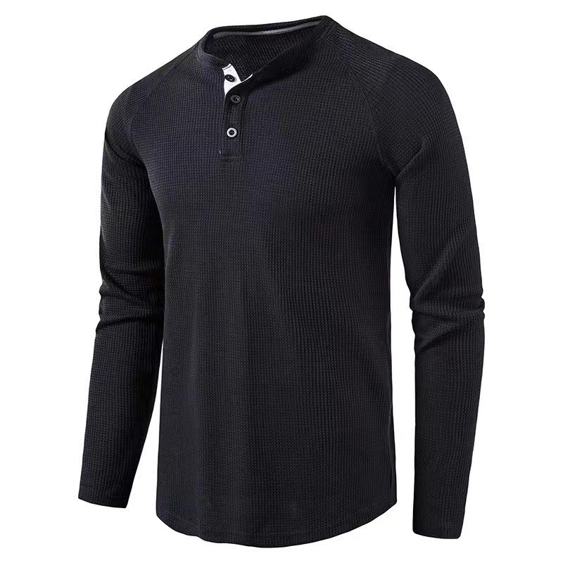 Herren Longsleeve Elegantes Hemd Mit Knöpfen Modern - BerlinGlamour