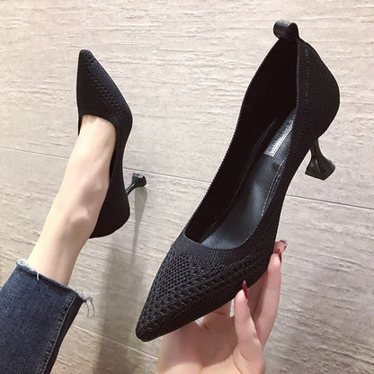 Damen High Heel Pumps mit Strass und Hohem Absatz