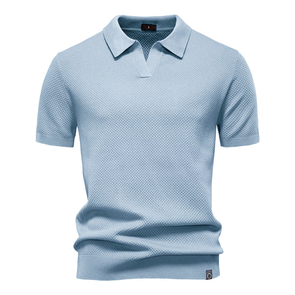 Herren Polo-Shirt Kurzarm Strukturiert Modern Berlin