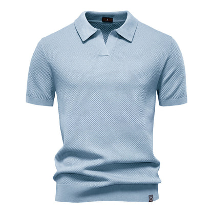 Herren Polo-Shirt Kurzarm Strukturiert Modern Berlin
