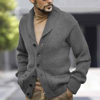 Herren Strickcardigan Weich Kuschelig Winter