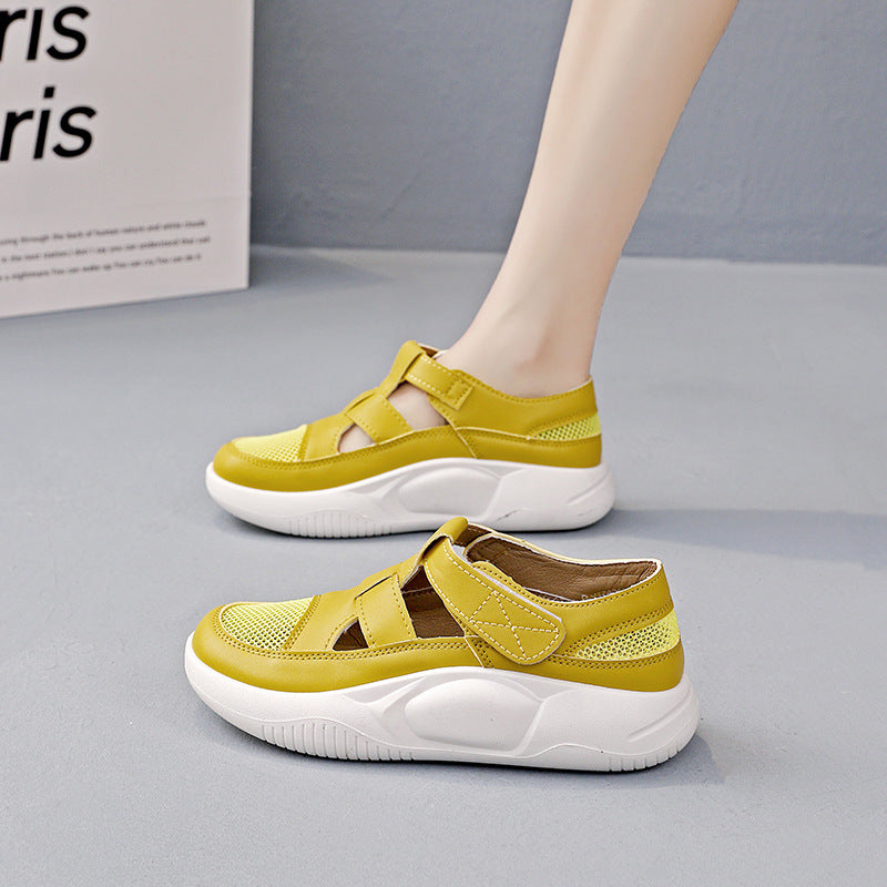 Damen Sportschuhe atmungsaktiv mit Klettverschluss und Weichem Obermaterial
