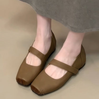 Damen Ballerinas Bequem Verstellbar Komfortfußbett