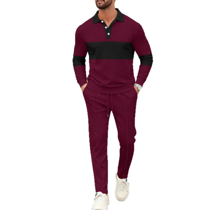 Herren Poloshirt Sportlich Elegant mit Passender Hose