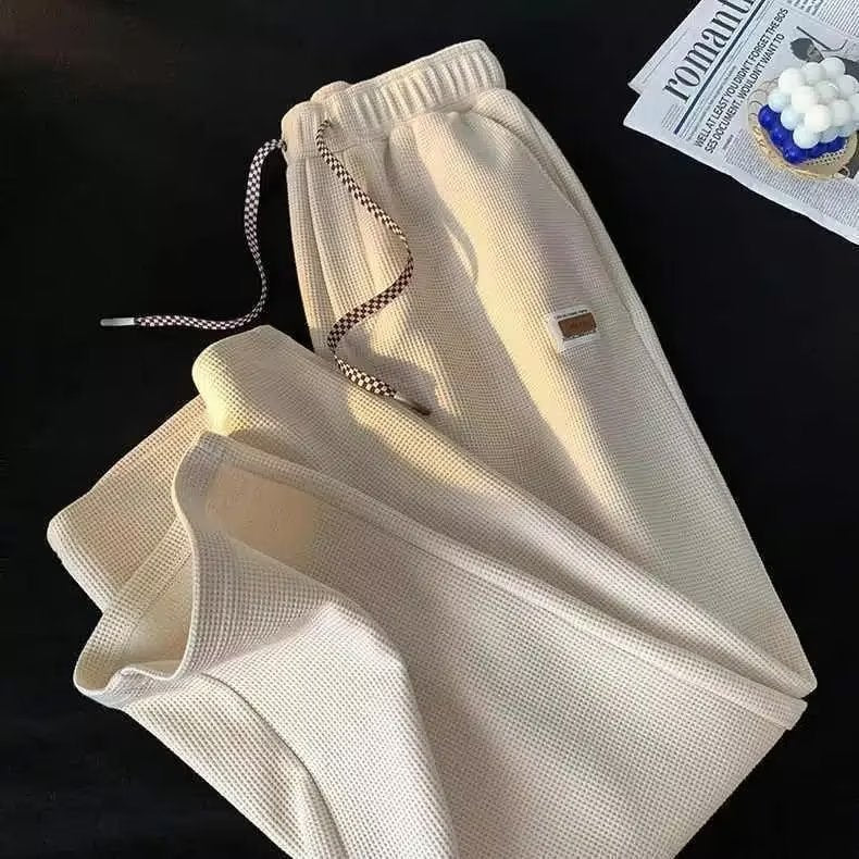 Bequeme Jogginghose Herren Waffelstruktur Sportlich