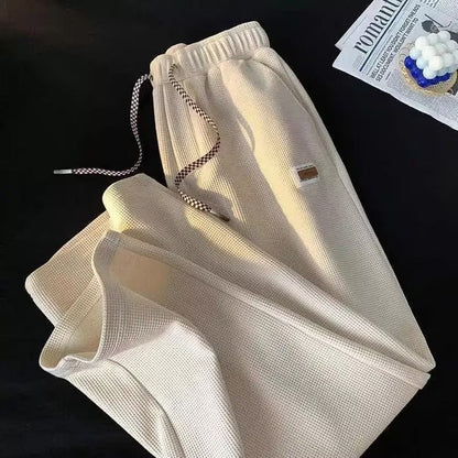 Bequeme Jogginghose Herren Waffelstruktur Sportlich