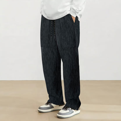 Herren Freizeithose Elastisch mit Streifen Design Modern