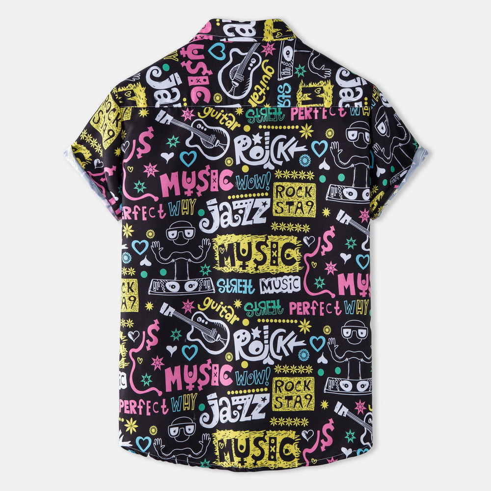 Herren T-Shirt Kurzarm mit Berlin Grafikdruck Modern