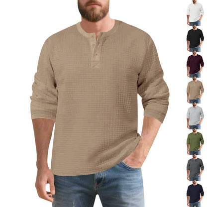 Herren Langarmshirt Modern Strukturiert Berlin Stil - BerlinGlamour