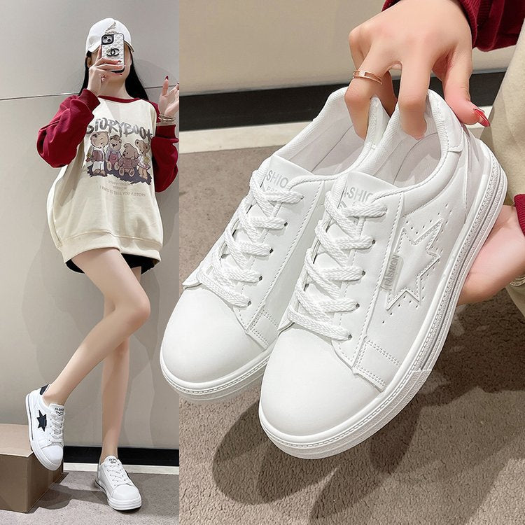 Damen Sneaker Stern-Design Trendy Frauen Schuhe
